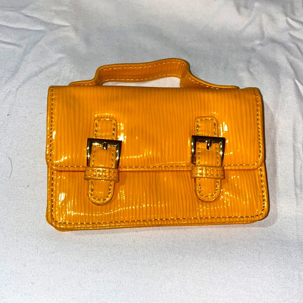 Small yellow wallet